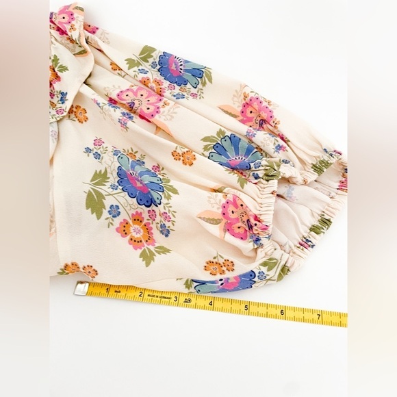 New Spell Floral Boho Maxi dress SZ XS Cream Cottage - Picture 16 of 16